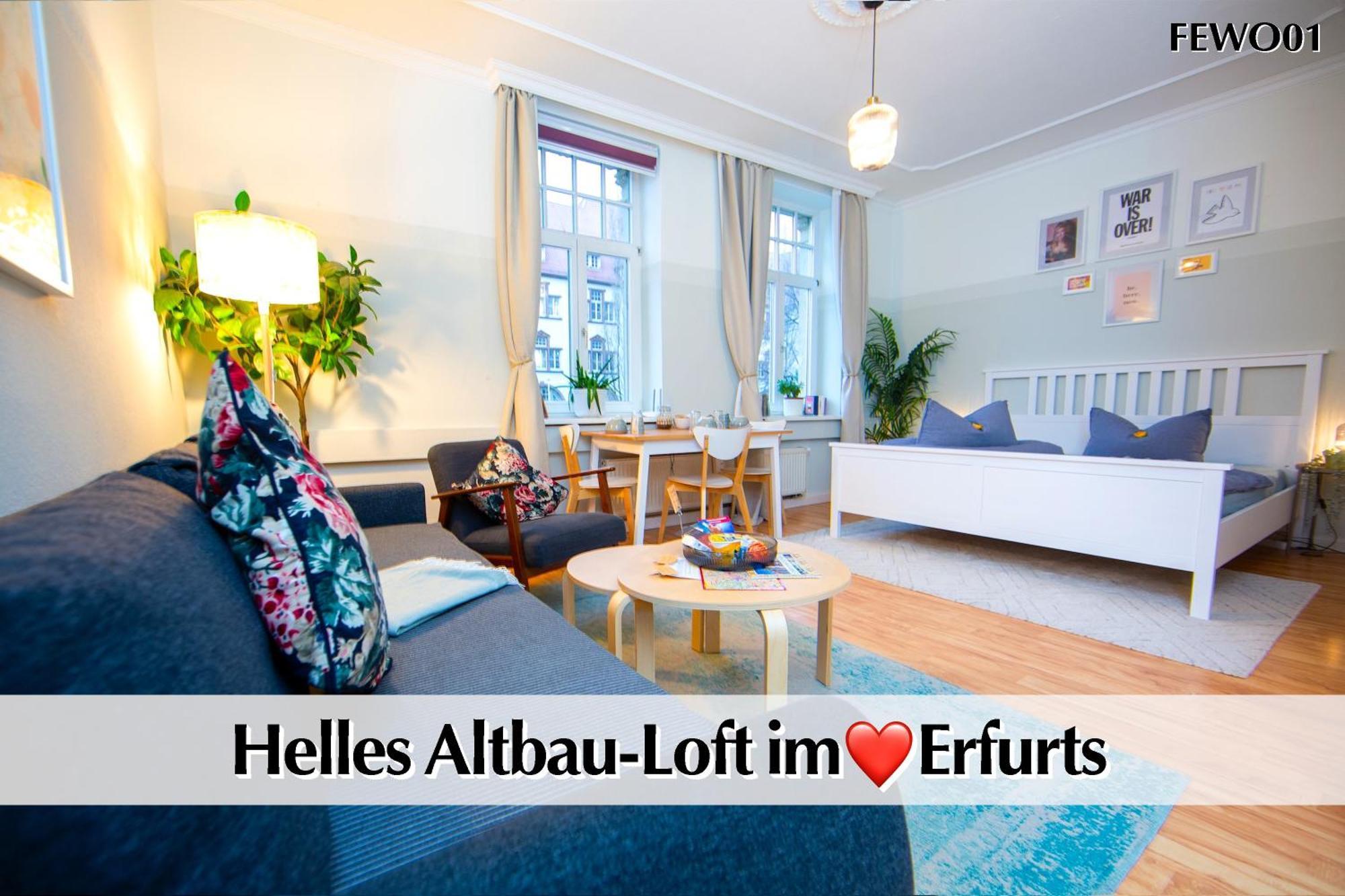 12 Fewos Im Jugendstilhaus Mit Aufzug, Terrasse, Kingsize-Bett, Smart-Tv, Etc إرفورت المظهر الخارجي الصورة
